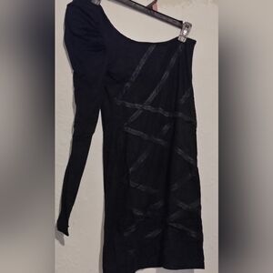 Double Zero black off shoulder dress